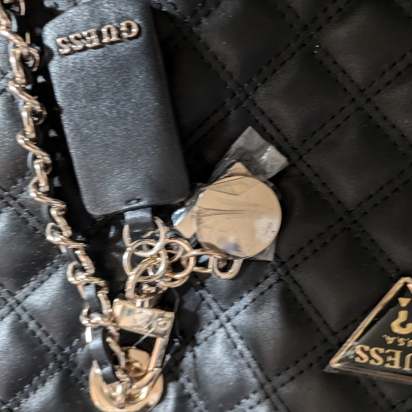 Guess Black Quilted Women's Bag - Picture 2 of 4